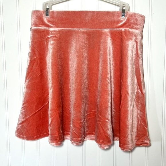 Forever 21 Dresses & Skirts - Forever 21 Medium NWT Velour Pink Skirt